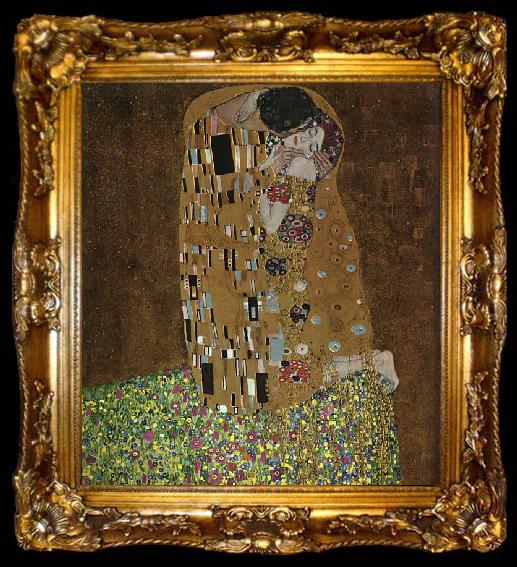 framed  Gustav Klimt The Kiss, ta009-2
